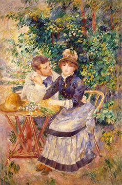 250x380 Renoir In The Garden - Famous Love Painting