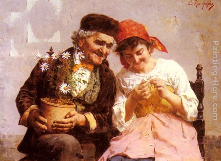 720x526 Both Eugenio Zampighi Oil Painting And Drawings Are Beautiful - Famous Love Painting