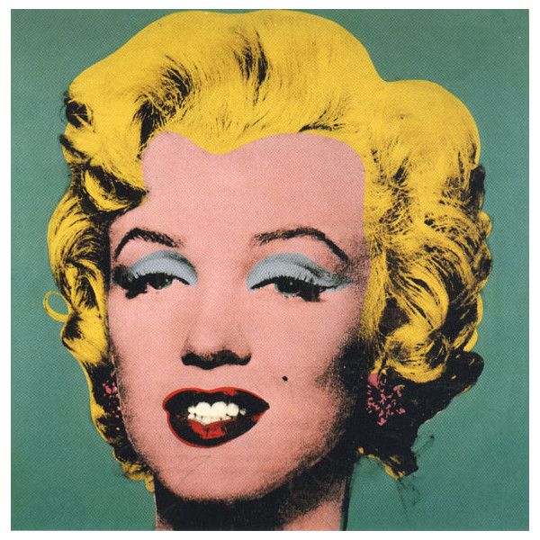 600x600 Andy Warhol's Famous Marilyn Monroe Painting Liked On Polyvore - Famous Marilyn Monroe Painting