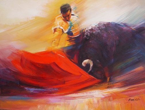 505x381 Matador Painting - Famous Matador Painting