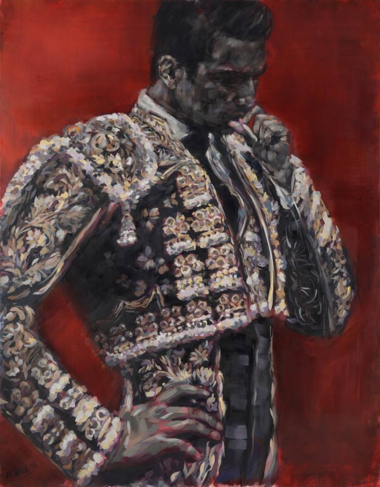 770x986 Saatchi Art Rebel Bullfighter Painting By Marcos Terol - Famous Matador Painting