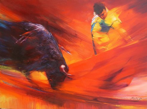 492x366 Matador Painter Paintings Reproduction Matador Painter Oil Paintings - Famous Matador Painting