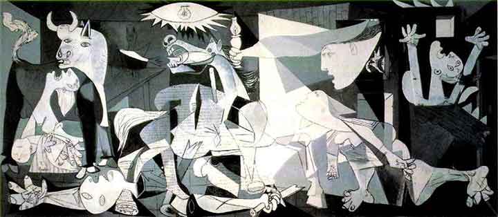 720x314 Guernica Meaning Analysis Amp Interpretation Of Painting By Pablo - Famous Monochromatic Painting