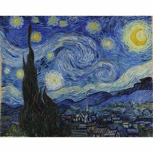 300x300 Famous The Starry Night Abstract Oil Painting Van Gogh Painting By - Famous Night Sky Painting
