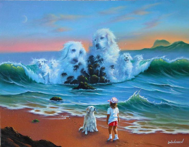 736x573 If You Have Any Other Questions About 5am194d13 Animal Dogs Ocean - Famous Ocean Painting