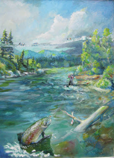231x320 Art For Sale Summer Steelhead - Famous Ocean Painting