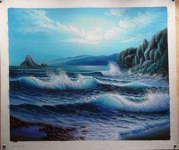 350x293 Famous Ocean Wave Oil Paintings - Famous Ocean Painting