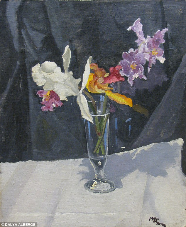 634x772 Sir Winston'S - Famous Orchid Painting