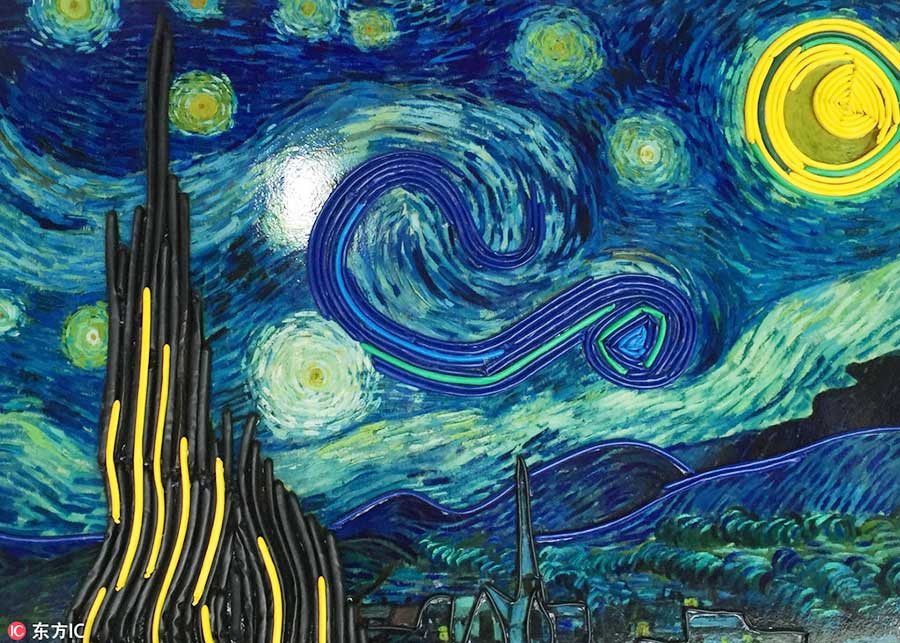 900x643 Famous Paintings Recreated With Chocolate[1] - Famous Painting