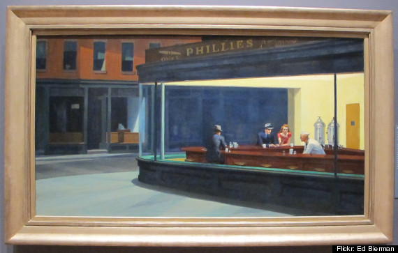 570x363 Happy Birthday Edward Hopper! Rehs Galleries - Famous Painting Bar Scene