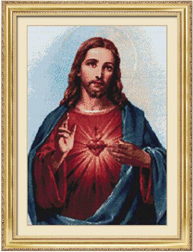 392x510 New Mosaic Full Square Diamond Embroidery Beads Religious Jesus - Famous Painting Of Jesus Christ