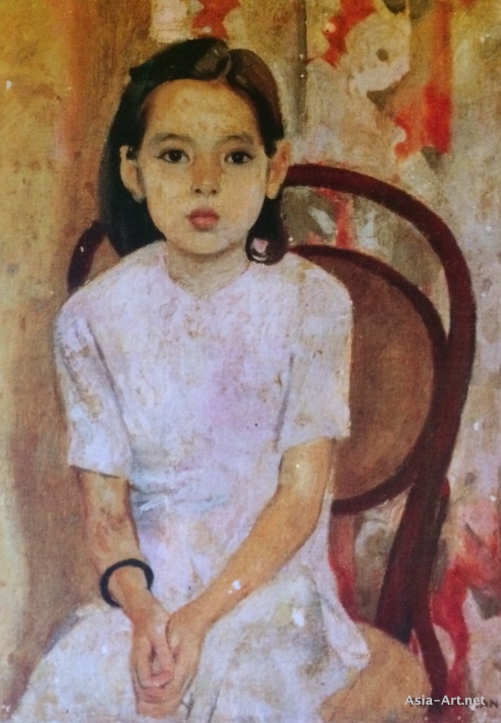 710x1024 Famous Vietnamese Oil Painters Asia - Famous Painting Of Lady