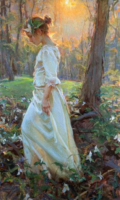 420x700 Vicente Romero Redondo Secme Paintings, Artist - Famous Painting Of Lady