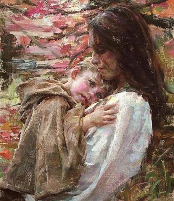 571x660 Famous Paintings Of Mother And Child - Famous Painting Of Mother And Child