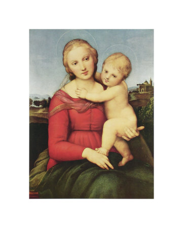 361x450 World Famous Paintings Raphael Madonna Print Cowper Madonna - Famous Painting Of Mother And Child