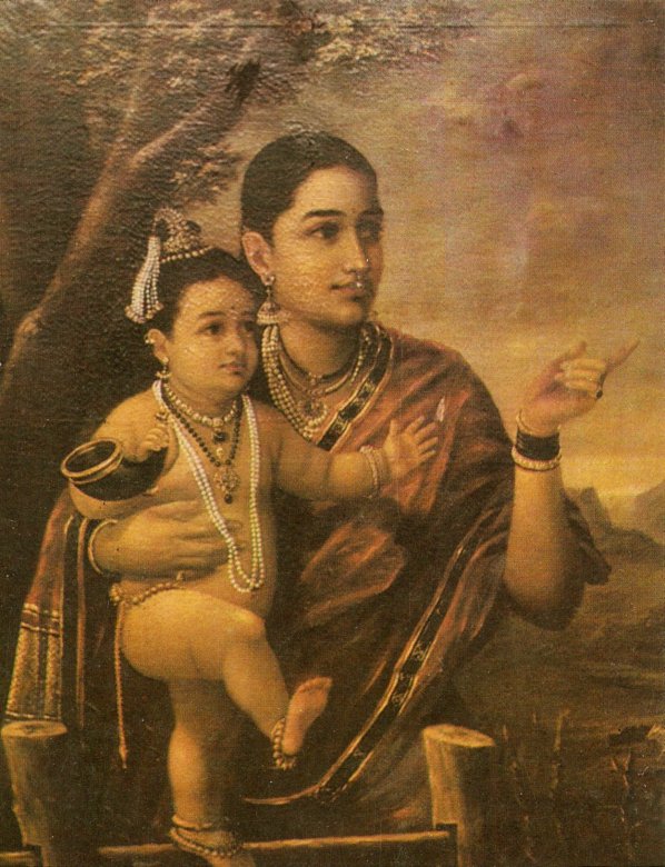 598x780 Creative Writing 4 Kids Laugh !) Paintings By Raja Ravi Varma - Famous Painting Of Mother And Child