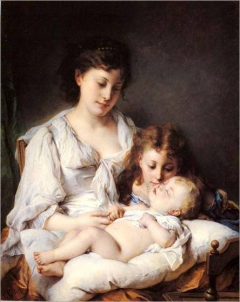 488x615 Famous Paintings Of Mother And Child - Famous Painting Of Mother And Child