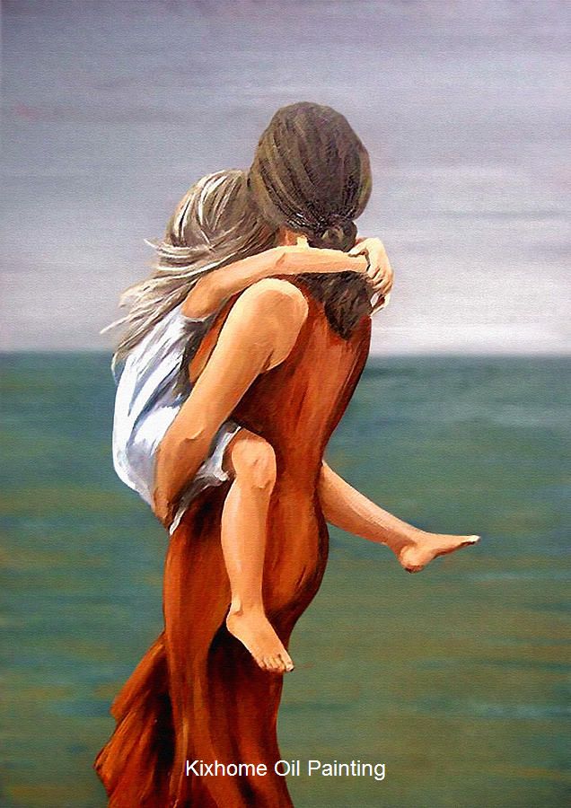 636x900 Mother Daughter Arts Oil Painting,famous Oil Wall Arts - Famous Painting Of Mother And Daughter