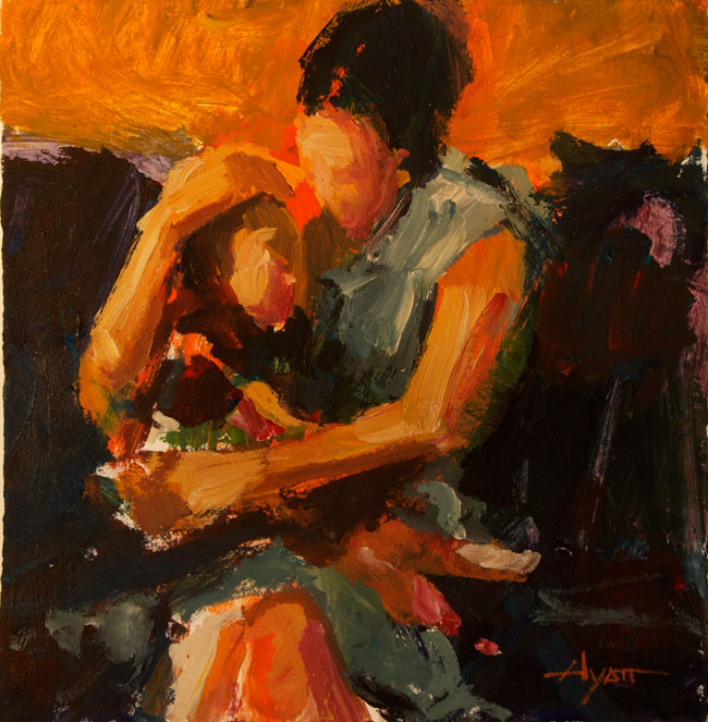 650x663 Seven Shines Of Summer - Famous Painting Of Mother And Daughter