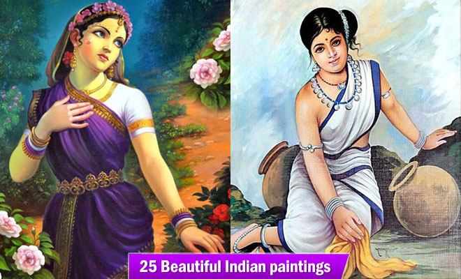 660x400 25 Beautiful Indian Paintings And Indian Artworks For Your Inspiration - Famous Painting Of Mother And Daughter