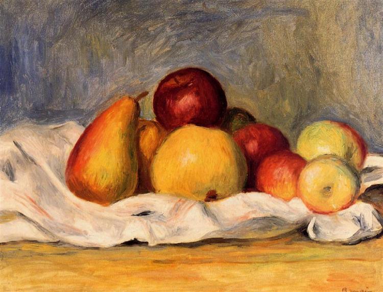 750x572 Pears And Apples, 1890 - Famous Painting Of Pears