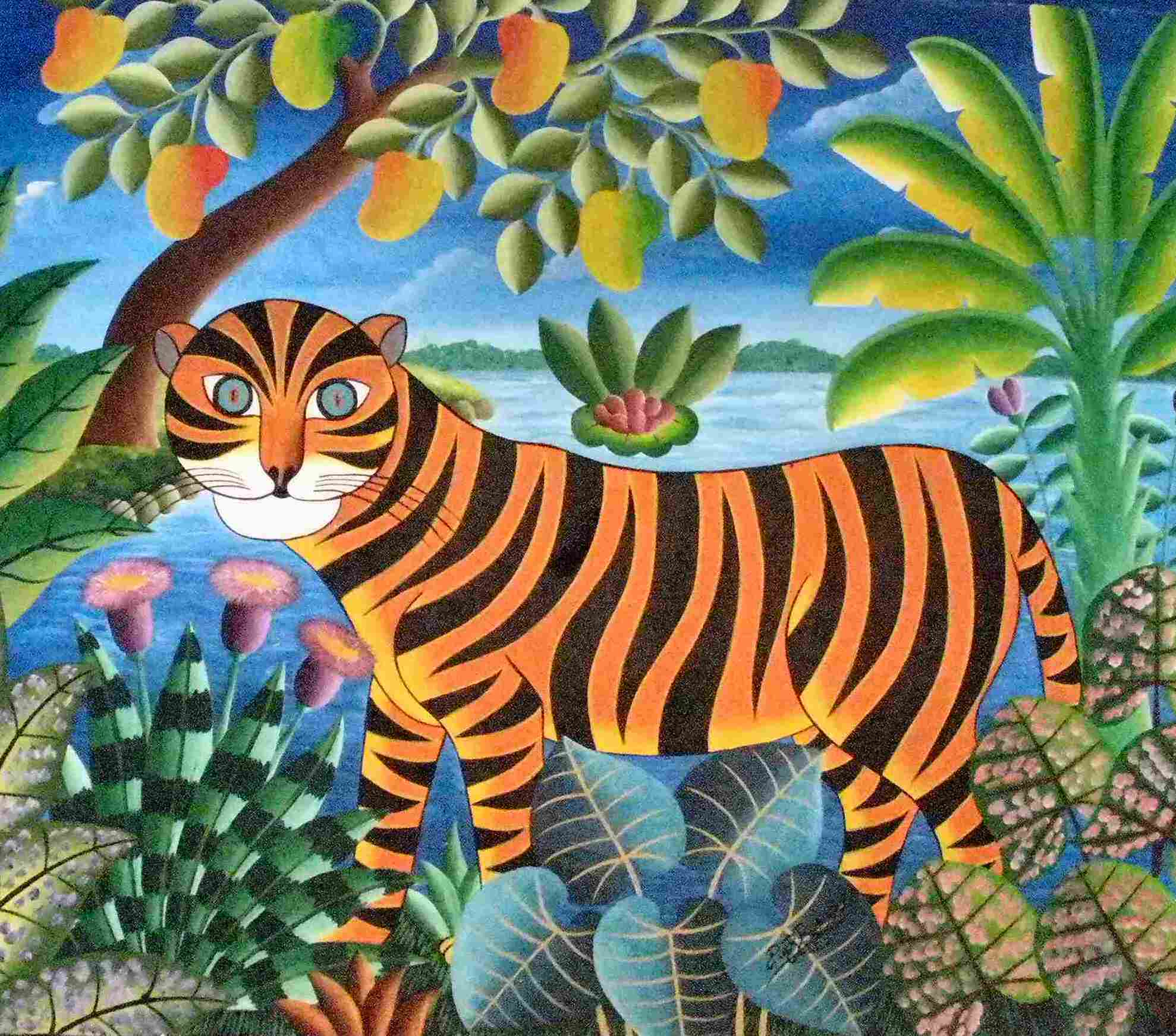 1978x1742 Mango Tango Art Gallery Haitian Art To Benefit Haiti Vi Source - Famous Painting Of Tigers