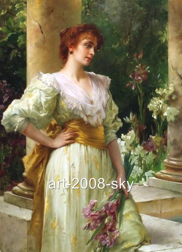 740x1024 Famous Oil Paintings Of Women Old Master Art Antique Women Oil - Famous Painting Of Women
