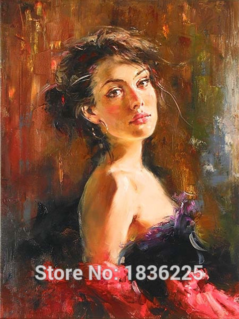 480x640 Handmade Women Oil Painting On Canvas Spanish Dancer African - Famous Painting Of Women
