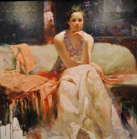 480x487 Pino A Woman Of Mystery I Painting Framed Paintings For Sale - Famous Painting Of Women