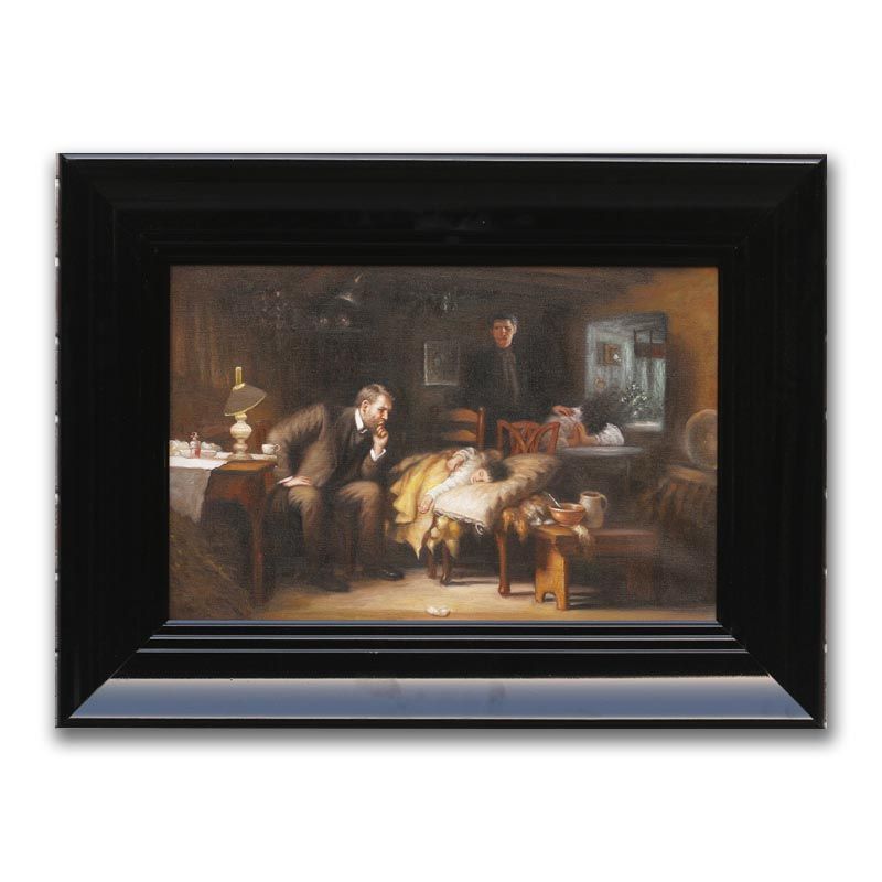 800x800 Handmade Famous Oil Painting Replica The Doctor By Sir Samuel Luke - Famous Painting Replicas
