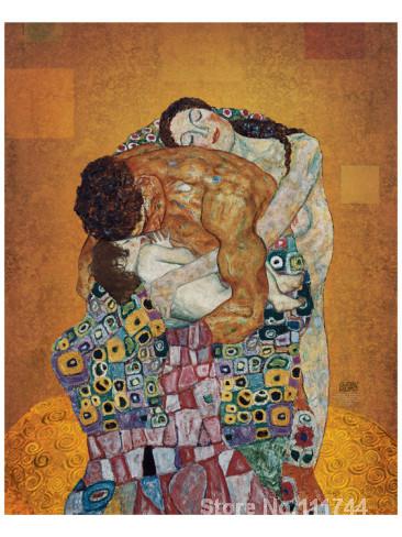 366x488 Portrait Paintings Of Famous Artist The Family Gustav Klimt Art - Famous Painting Replicas