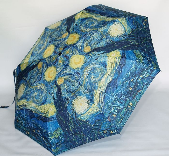 700x647 Umbrellas Printed With Famous Paintings For Rainy Days - Famous Painting With Umbrellas