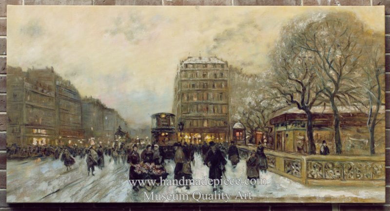 800x433 Impressionism - Famous Paris Street Scene Painting