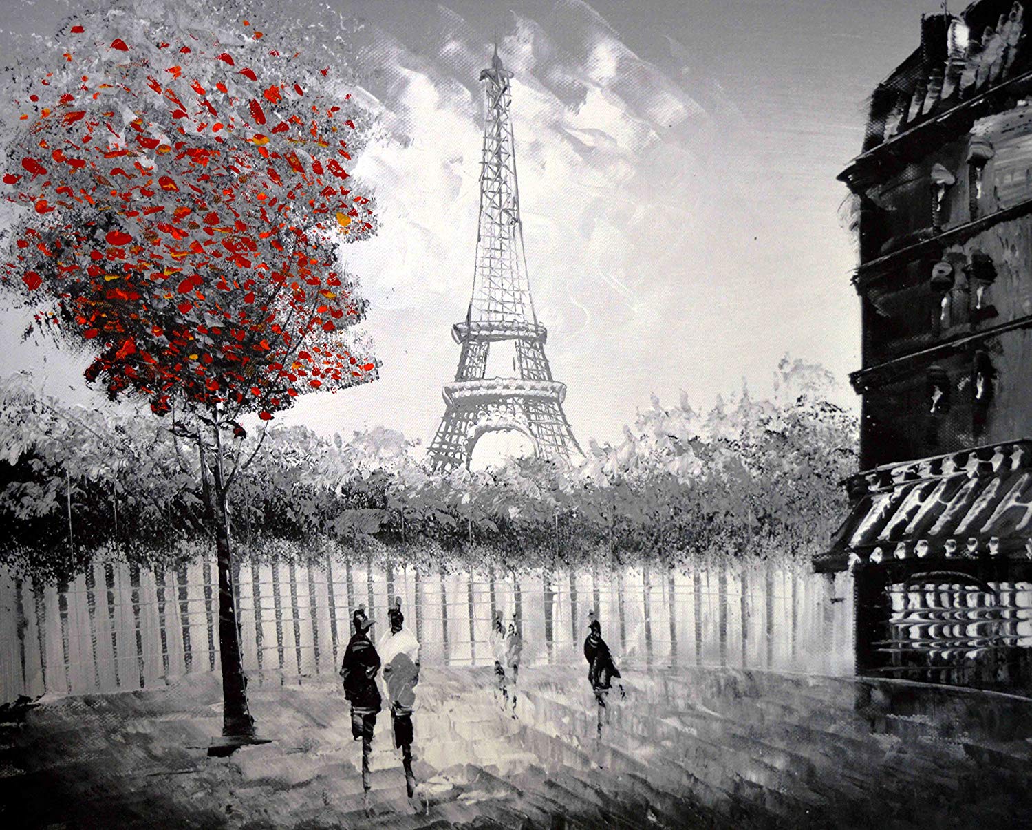 Famous Paris Street Scene Painting at PaintingValley.com | Explore ...