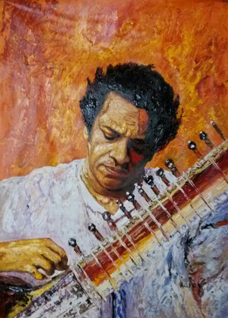 459x640 Modern Oil Painting Famous People Pop Star On Canvas Wall Oil - Famous People Painting