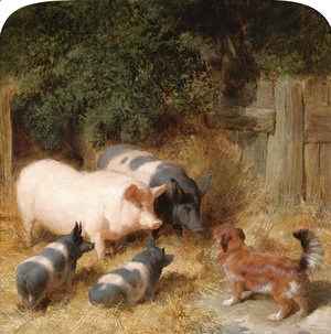 300x303 Famous Pigs Paintings Amp Reproductions 1st Art Gallery - Famous Pig Painting