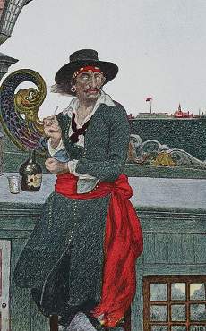 230x370 List Of 10 Most Famous Pirates In World History - Famous Pirate Painting