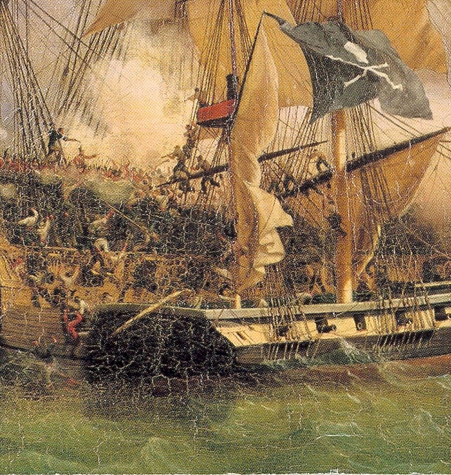 642x676 Piracy - Famous Pirate Painting