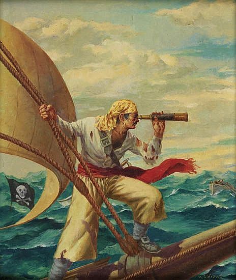 464x550 The 130 Best Pirates Images On Pirate Life, Skulls - Famous Pirate Painting