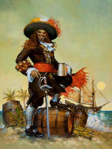 362x480 Who Loves Pirate Art Brushes Amp Bytes From The Imagination - Famous Pirate Painting