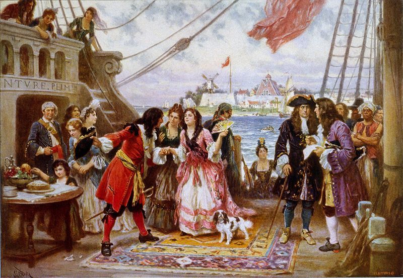 800x553 Captain Kidd Painting In New York Commeissioned To Capture Pirates - Famous Pirate Painting