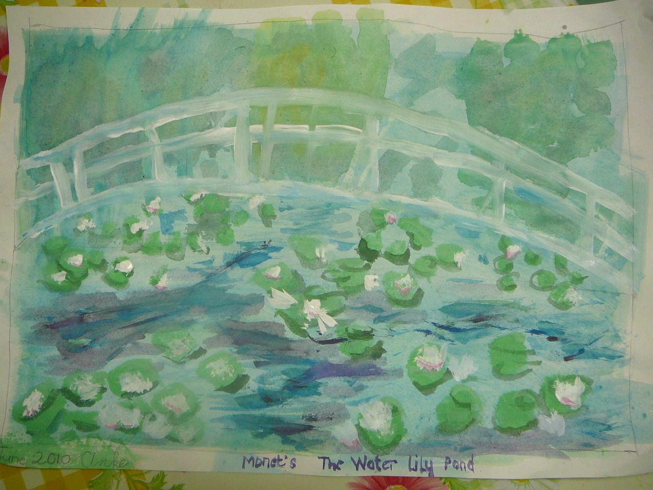1280x960 Our Monet Inspired Lily Paintings Practical Pages - Famous Pond Painting