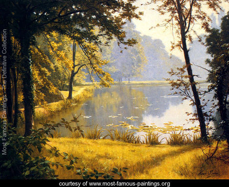 470x385 The Playera Lily Pond - Famous Pond Painting