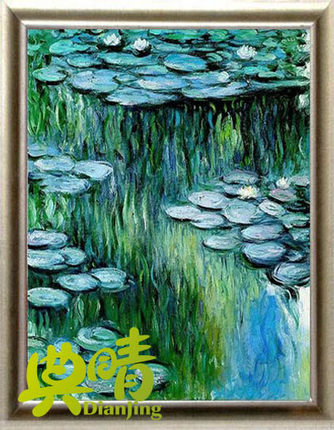 334x430 Buy Copy Famous Works Of Monet Water Lily Flowers Impression - Famous Pond Painting