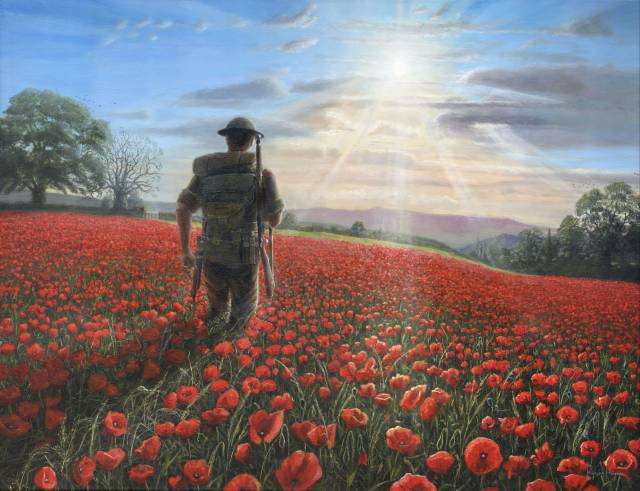 640x491 Tommy - Famous Poppies Painting