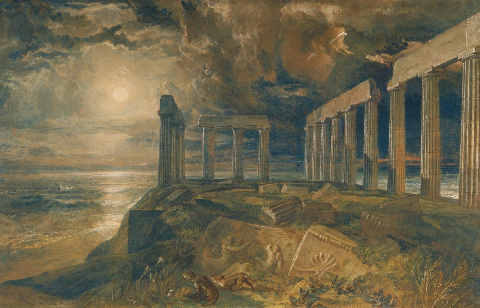 1536x985 The Temple Of Poseidon - Famous Poseidon Painting
