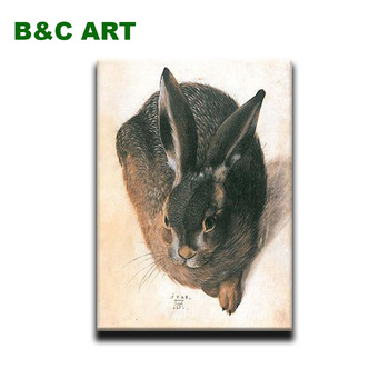 350x350 Reproduction Young Hare Albrecht Torithayer Durer Hybrid Bird - Famous Rabbit Painting
