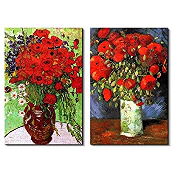 350x350 Famous Oil Painting Reproduction Replica Set Of 2 - Famous Red Painting