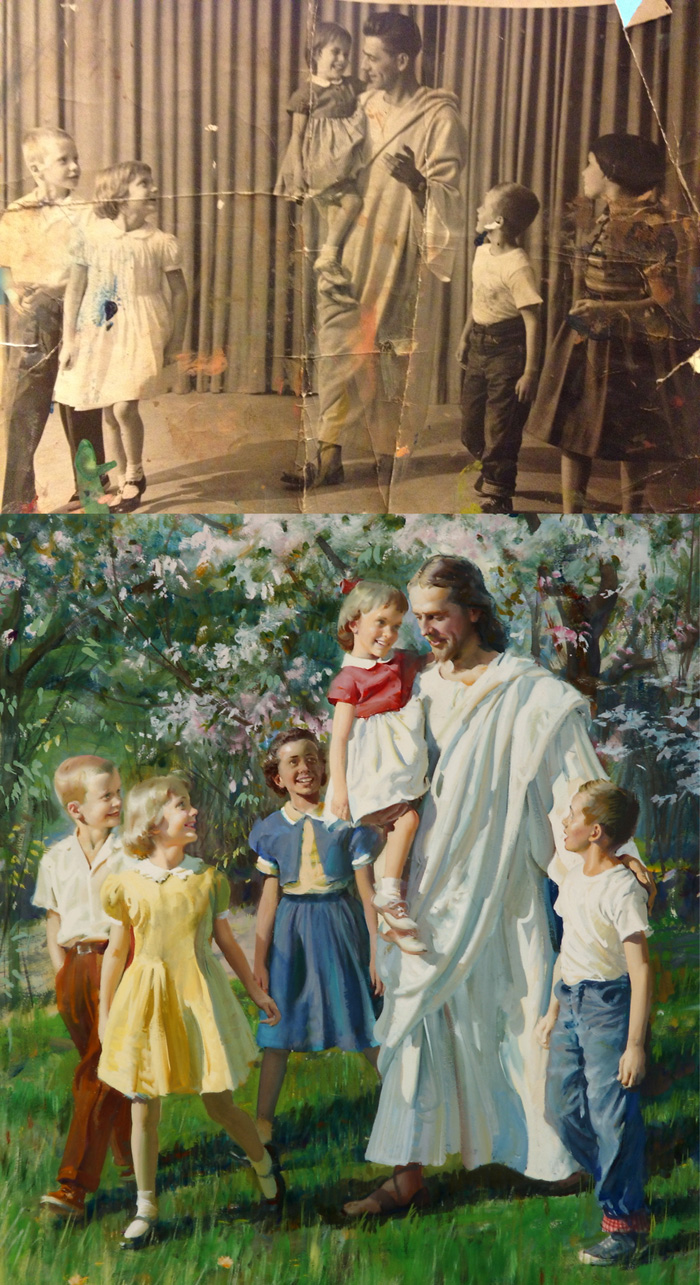 700x1285 Gurney Journey Harry Anderson's Photo Reference - Famous Religious Painting