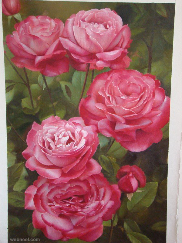 Famous Rose Painting